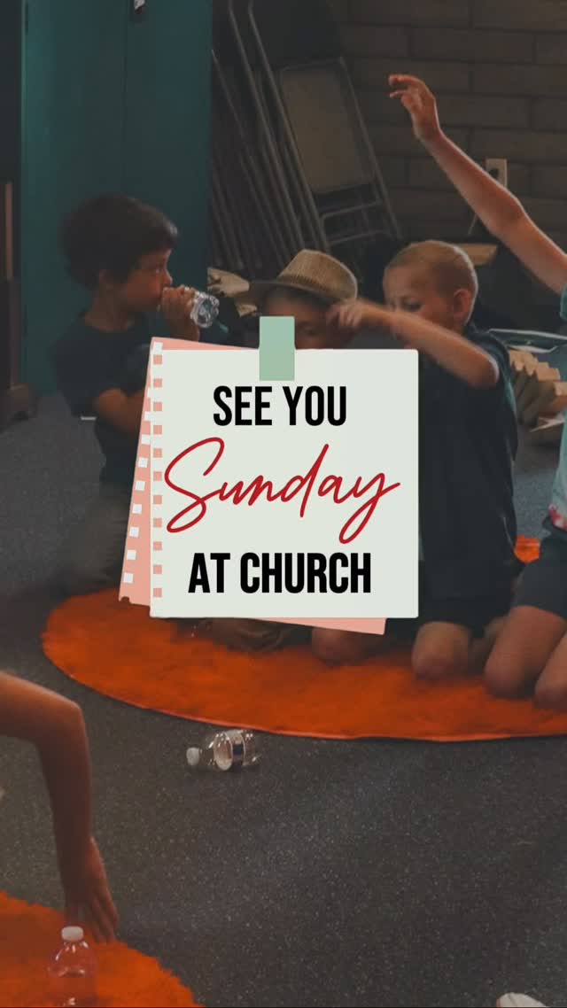 Tomorrow is a great day to worship God!
—
Join us...