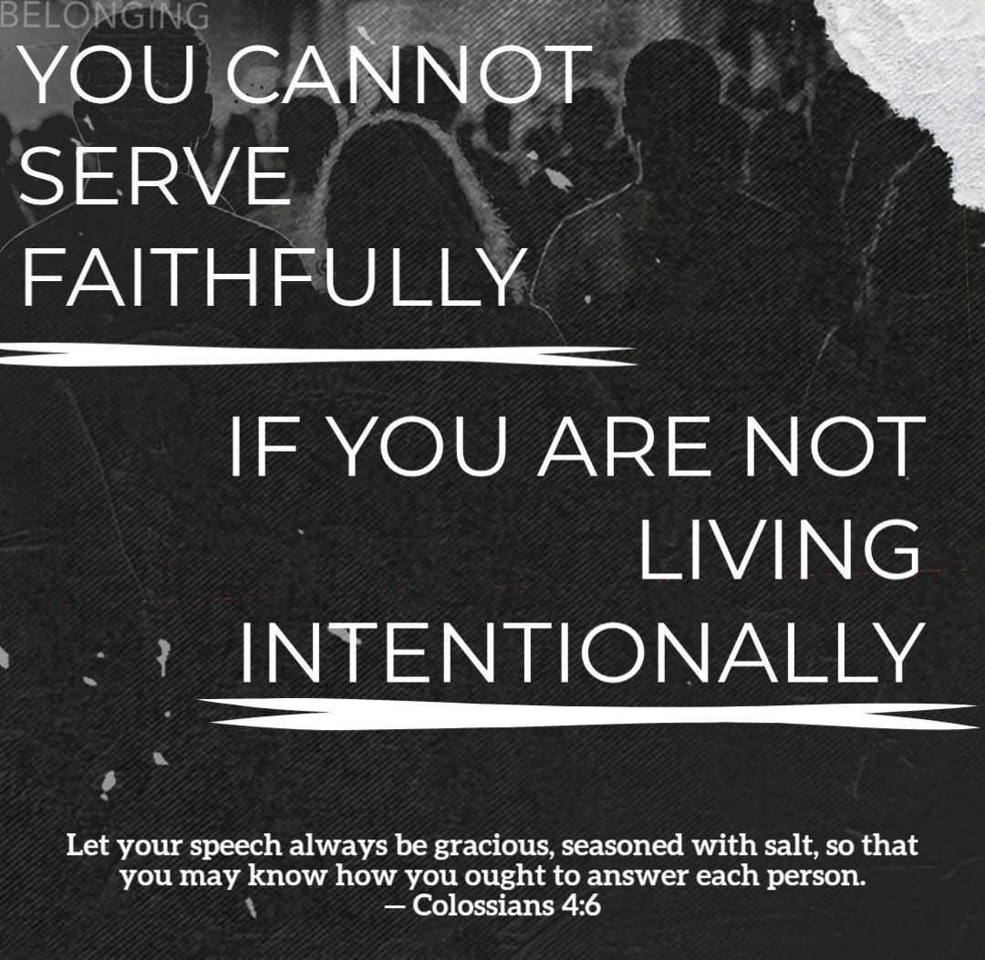 Faithful service doesn't happen by accident; it re...
