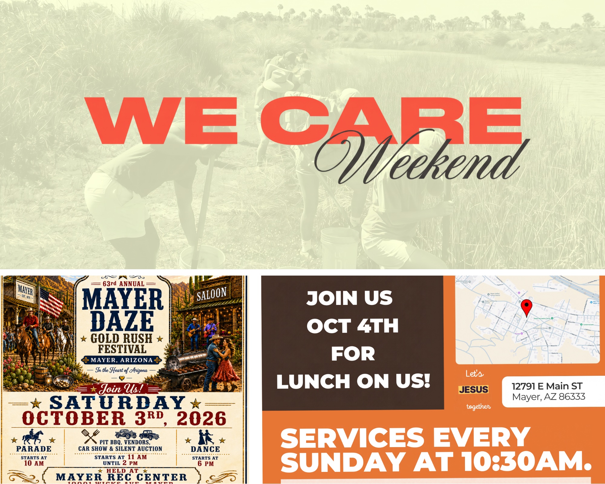 WE CARE WEEKEND IS HERE!

Two days. Two opportunit...