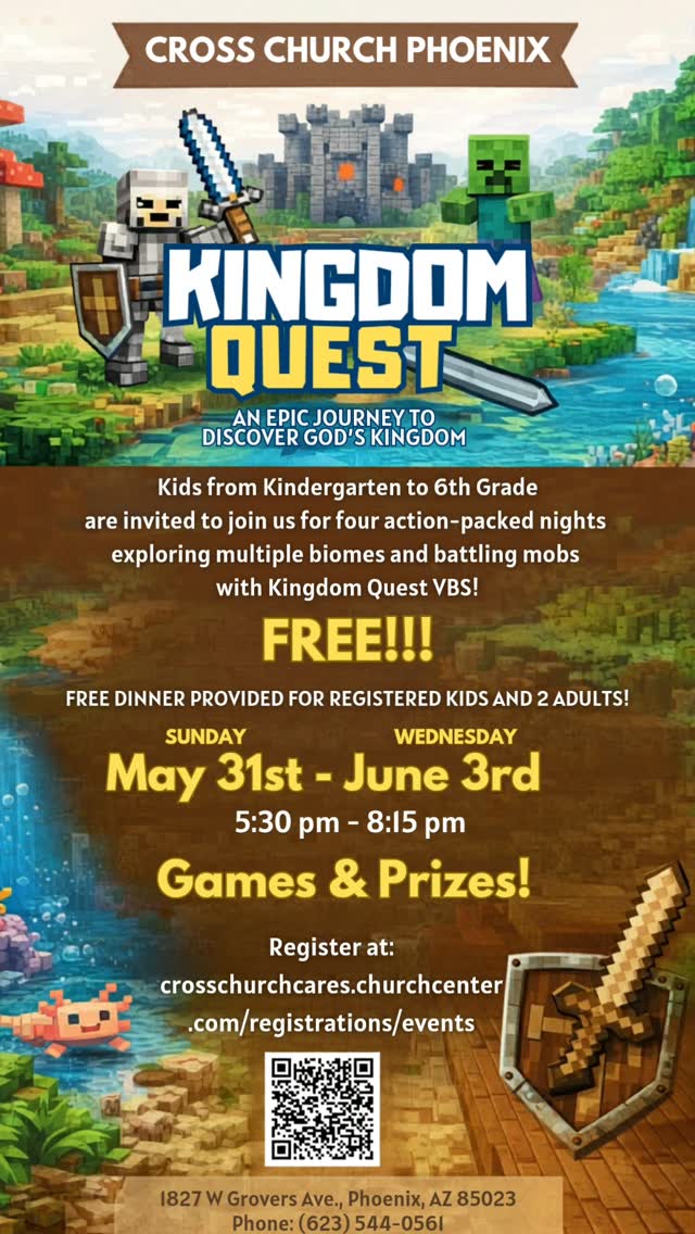 Kick off your Summer with VBS ☀️

Dinner 🍽 Games...