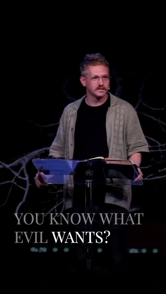 What does evil want?
—
In the midst of unspeakable...