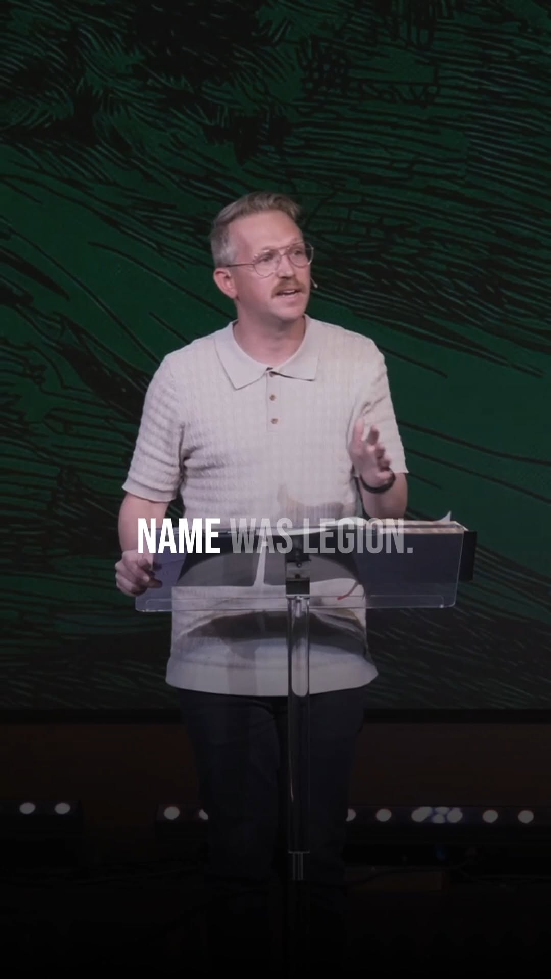 The demons begged Jesus when they saw Him.