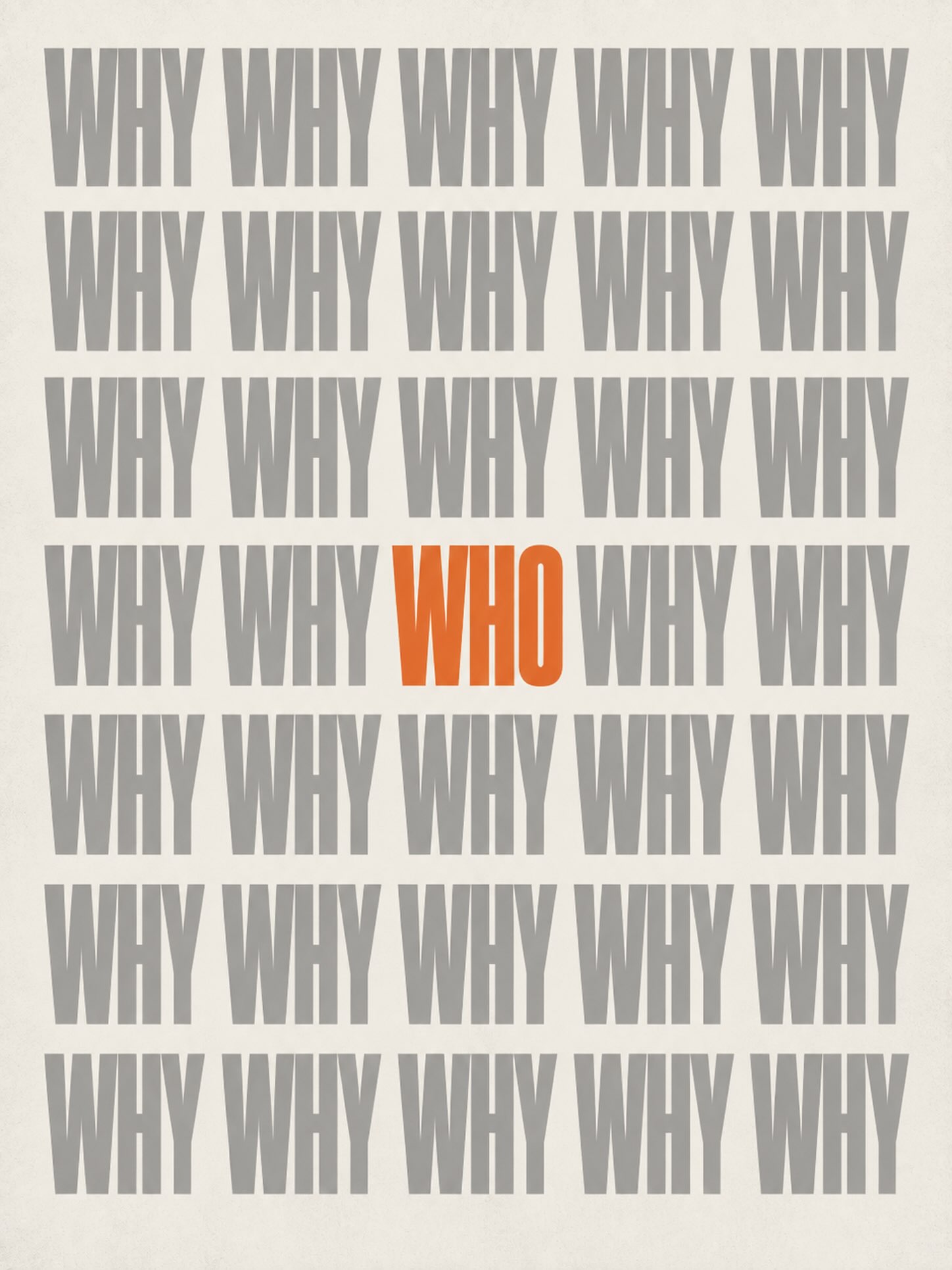 YOU ARE WHO YOU ARE
—
Life’s big question is not w...