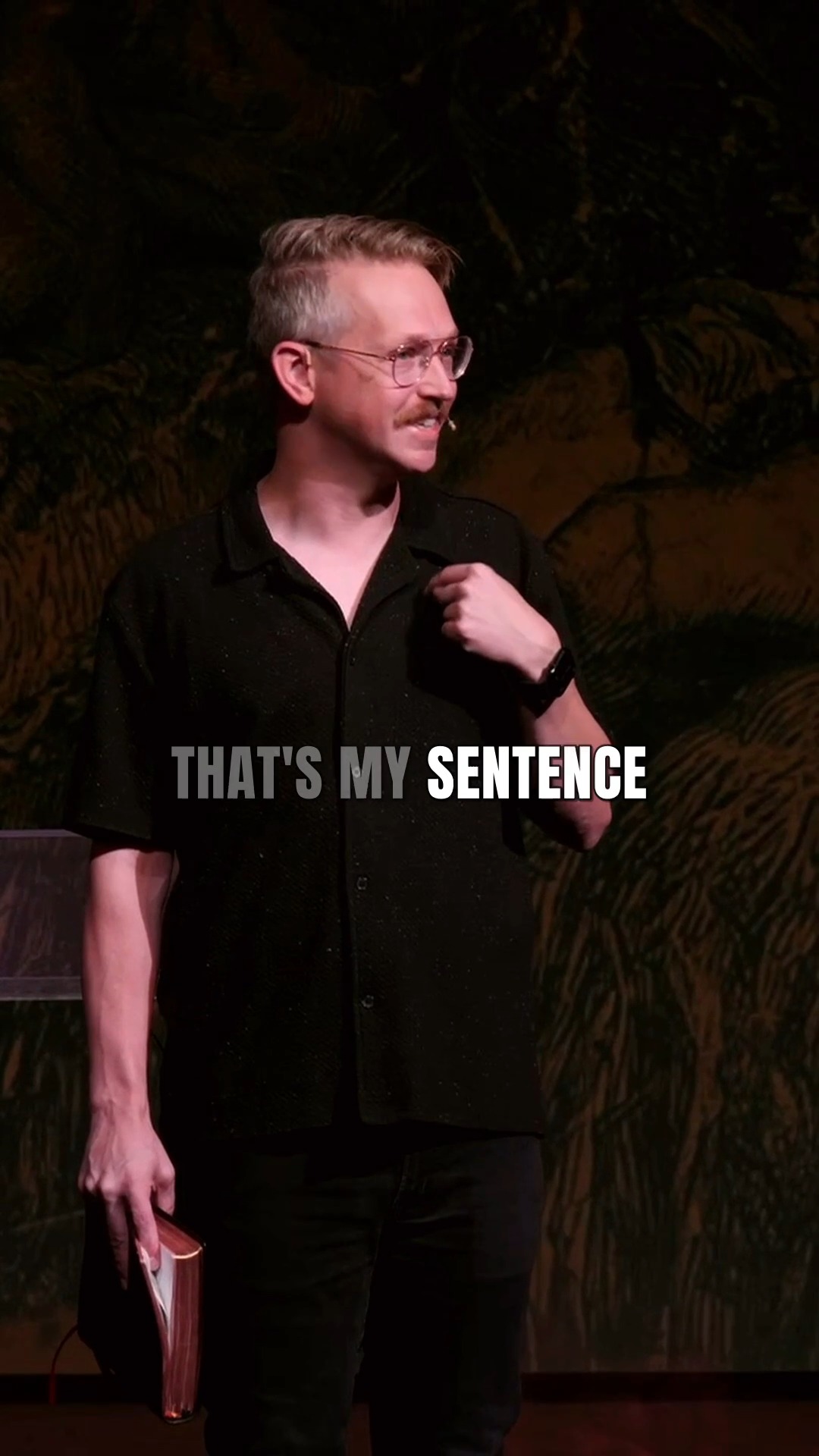 THAT'S MY SENTENCE TO BEAR.
—
Jesus does not stand...