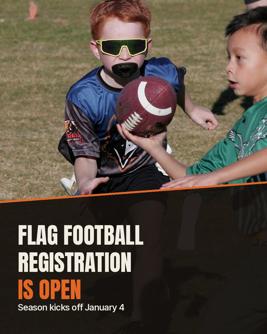Flag football registration is open!

Season runs J...